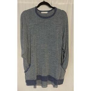 Gadewake Blue Fleece Long Sleeved Shirt | XXL